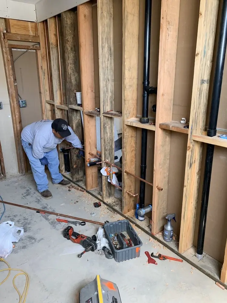 Commercial rough-in plumbing for Water Heater Replacement in South Beach